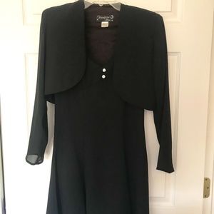 Hampton Nites Little Black Dress With Jacket